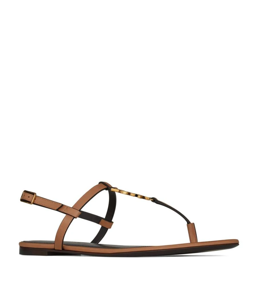 商品Yves Saint Laurent|Leather Cassandra Sandals,价格¥7798,第3张图片详细描述