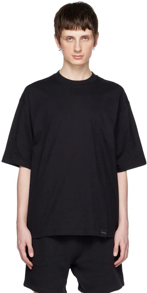 商品Calvin Klein|Black Relaxed T-Shirt,价格¥307,第1张图片