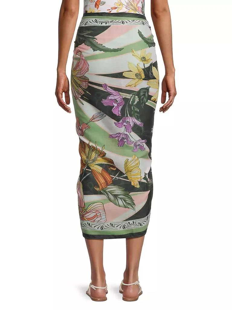 商品Agua Bendita|Marine Vitreo Floral Pareo,价格¥975,第5张图片详细描述