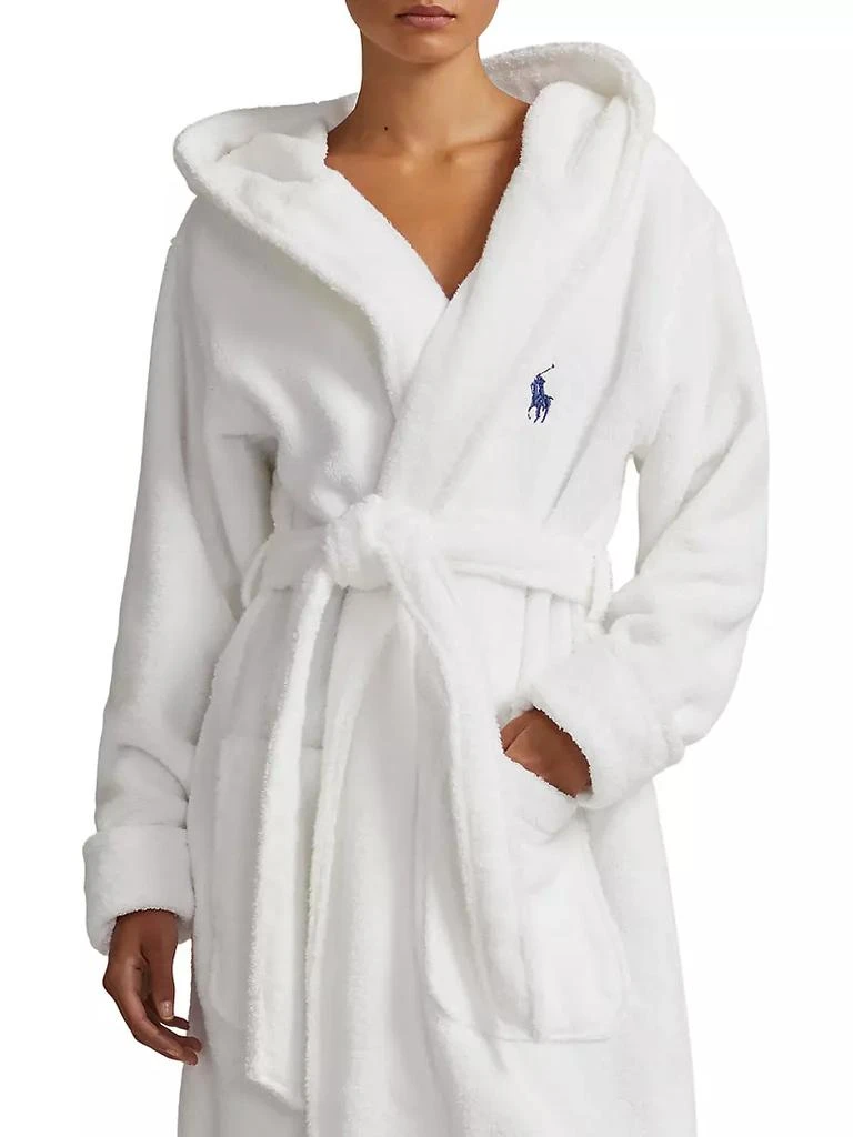 商品Ralph Lauren|Hooded Cotton Terry Logo Robe,价格¥1464,第5张图片详细描述