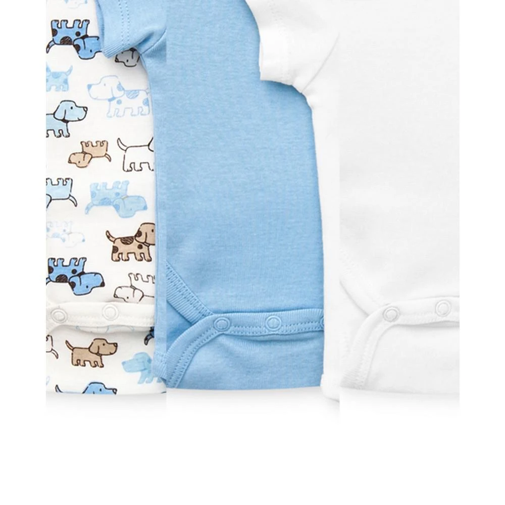 商品Little Me|Baby Boys Cute Puppies Bodysuits, Pack of 3,价格¥96,第3张图片详细描述