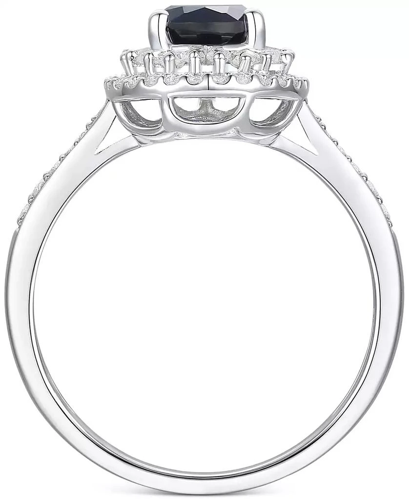商品Macy's|Emerald (5/8 ct. t.w.) & Diamond (1/3 ct. t.w.) Teardrop Halo Ring in 14k Gold (Also in Ruby & Sapphire),价格¥4190,第3张图片详细描述