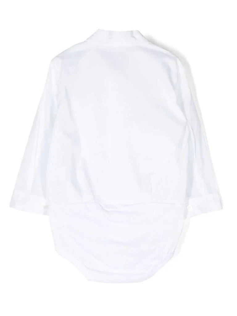 商品IL GUFO|Il Gufo White Cotton Poplin Body Shirt,价格¥902,第2张图片详细描述