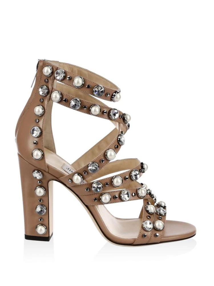 商品Jimmy Choo|Jimmy Choo - Moore Beaded Sandals,价格¥5982,第5张图片详细描述