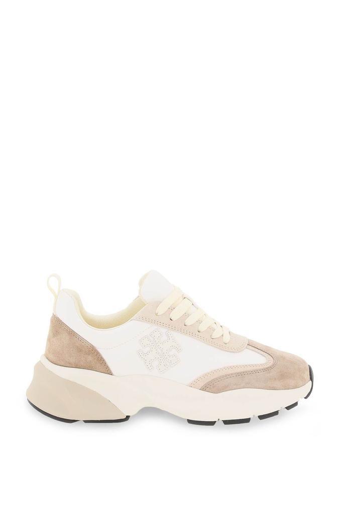 商品Tory Burch|SUEDE AND NYLON GOOD LUCK SNEAKERS,价格¥1745,第1张图片