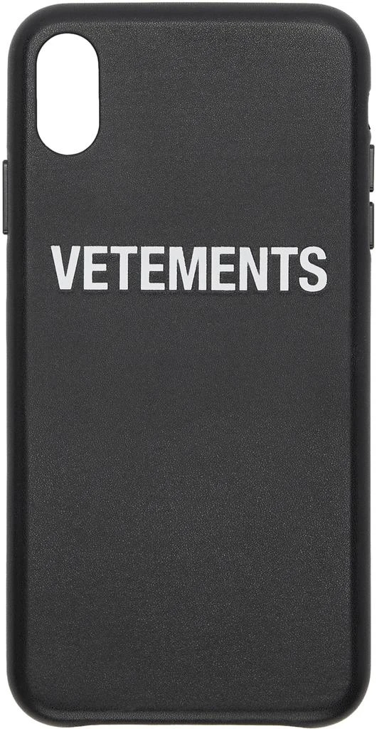 商品Vetements|Black Logo iPhone XS Max Case,价格¥410,第1张图片