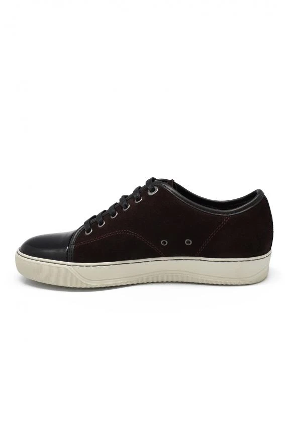 商品Lanvin|Luxury sneakers for men lanvin dbb1 brown suede sneakers,价格¥2001,第3张图片详细描述