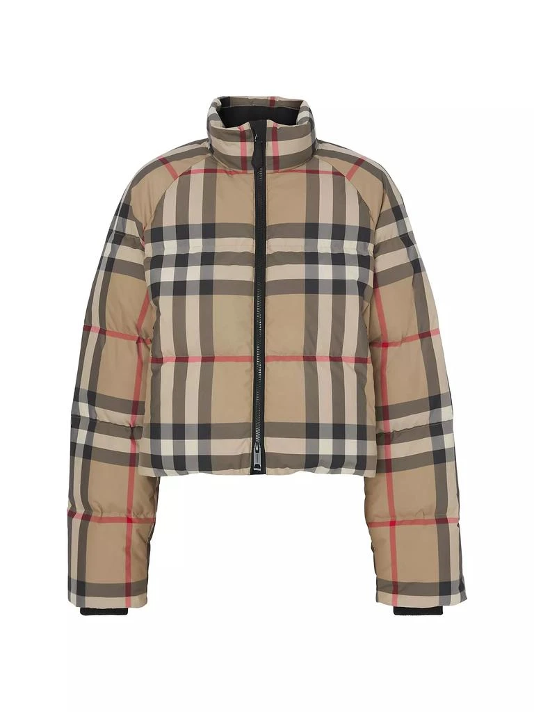 商品Burberry|Cropped Check Puffer Jacket,价格¥13418,第1张图片