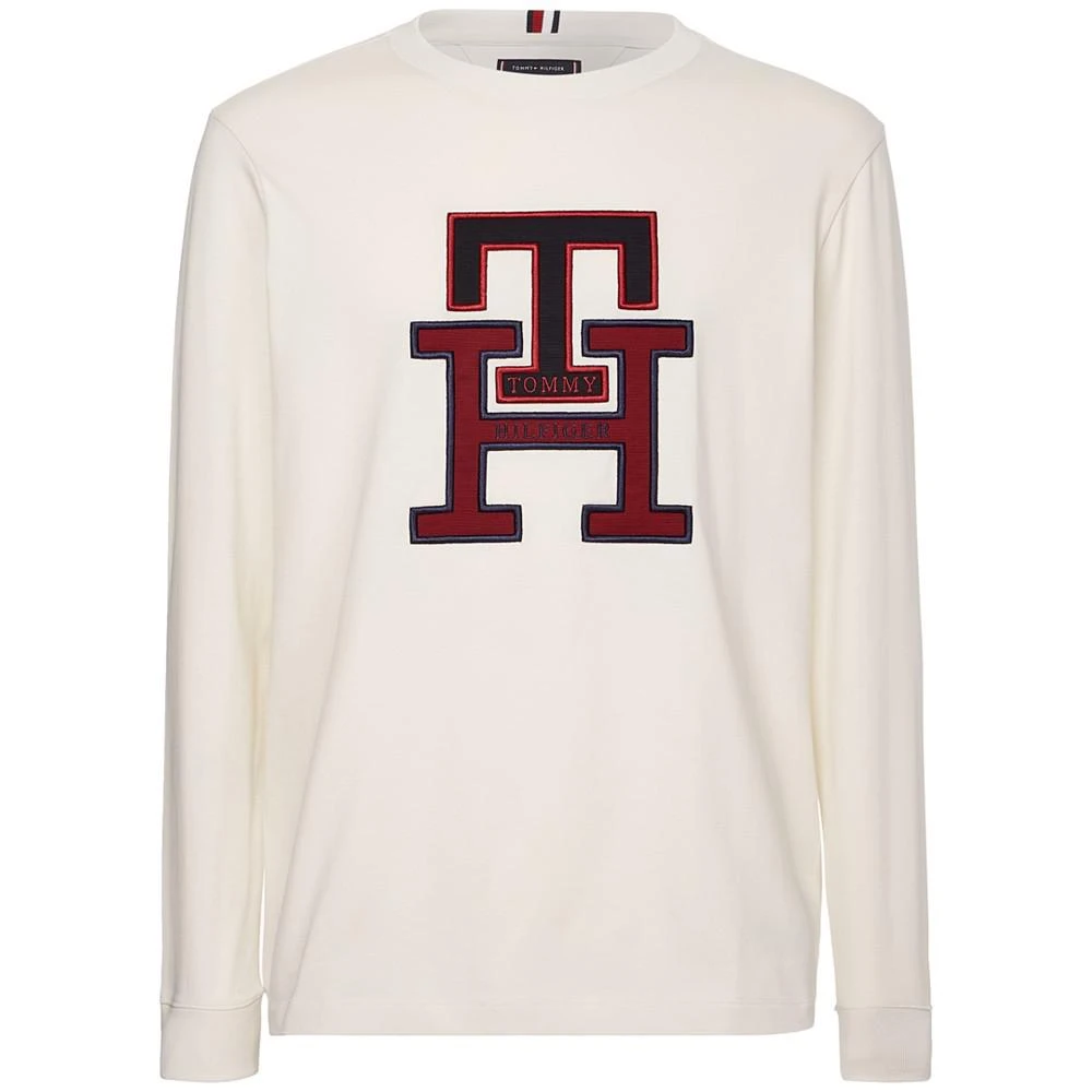 商品Tommy Hilfiger|Men's Lux Embroidered Monogram Graphic Long-Sleeve T-Shirt,价格¥238,第1张图片