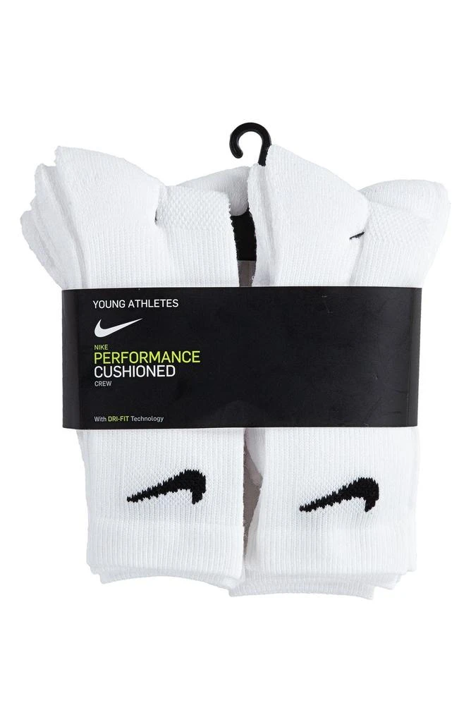 商品NIKE|Kids' 6-Pack Performance Cushioned Crew Socks,价格¥77,第3张图片详细描述