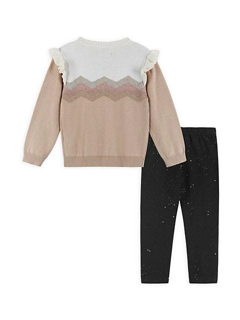 商品Andy & Evan|Little Girl's & Girl's Ruffle Sweater & Leggings Set,价格¥315,第2张图片详细描述