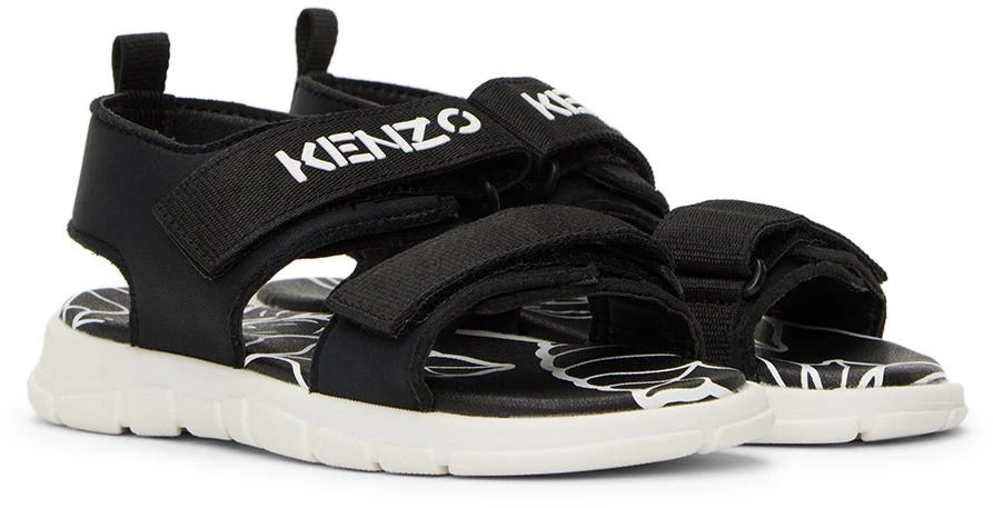 商品Kenzo|Kids Black Velcro Sandals,价格¥677,第4张图片详细描述