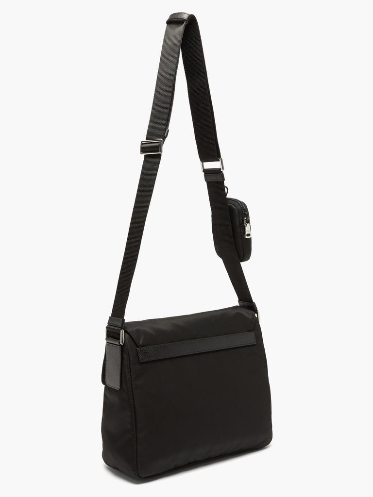 商品Prada|Buckled leather-trim Re-nylon shoulder bag,价格¥10753,第5张图片详细描述