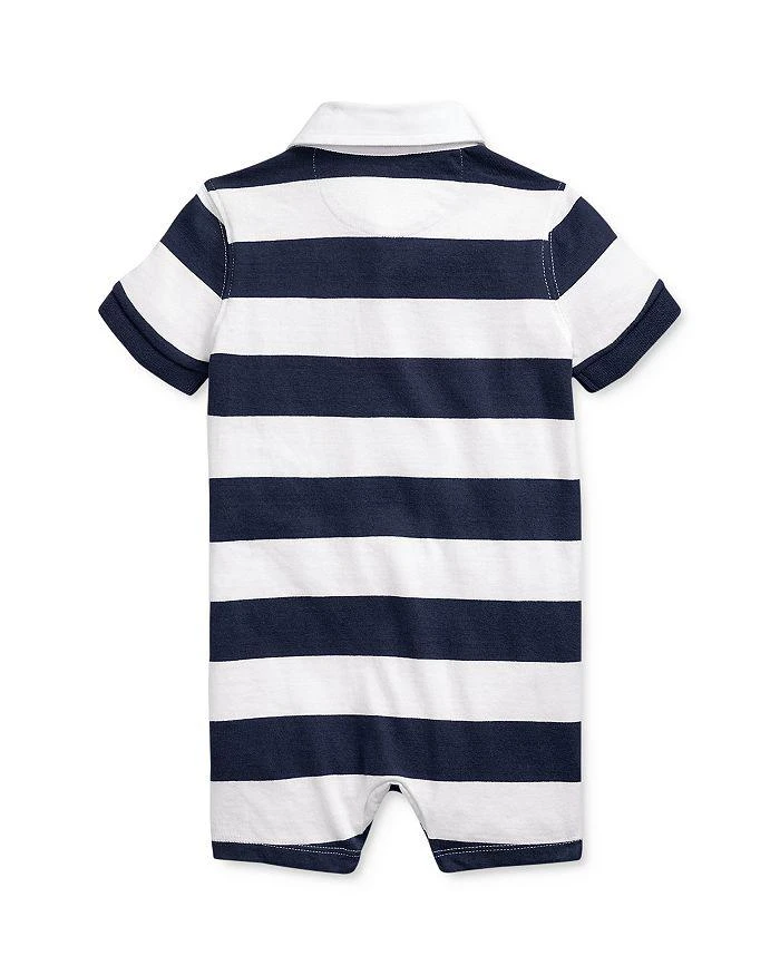 商品Ralph Lauren|Boys' Cotton Stripe Rugby Shortalls - Baby,价格¥177,第2张图片详细描述