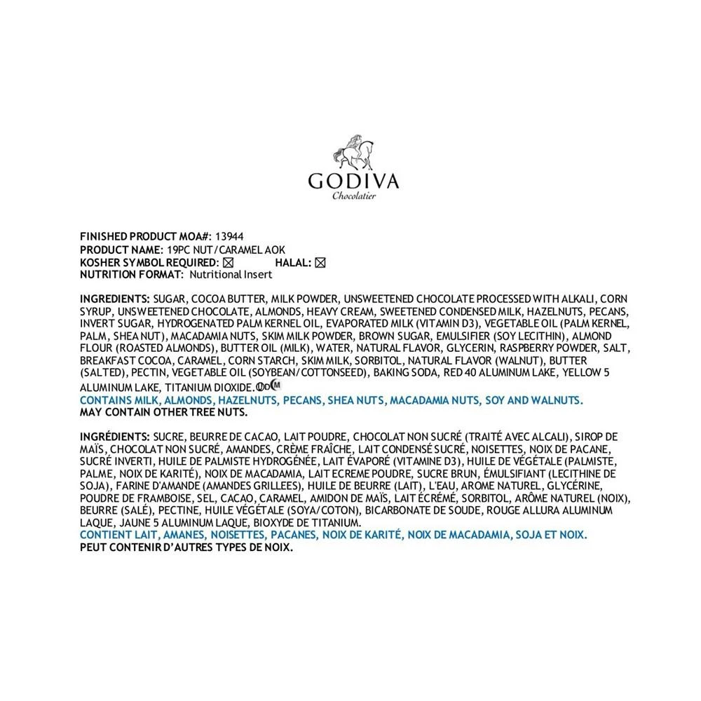 商品Godiva|19-Piece Nuts & Caramel Gift Box,价格¥343,第5张图片详细描述