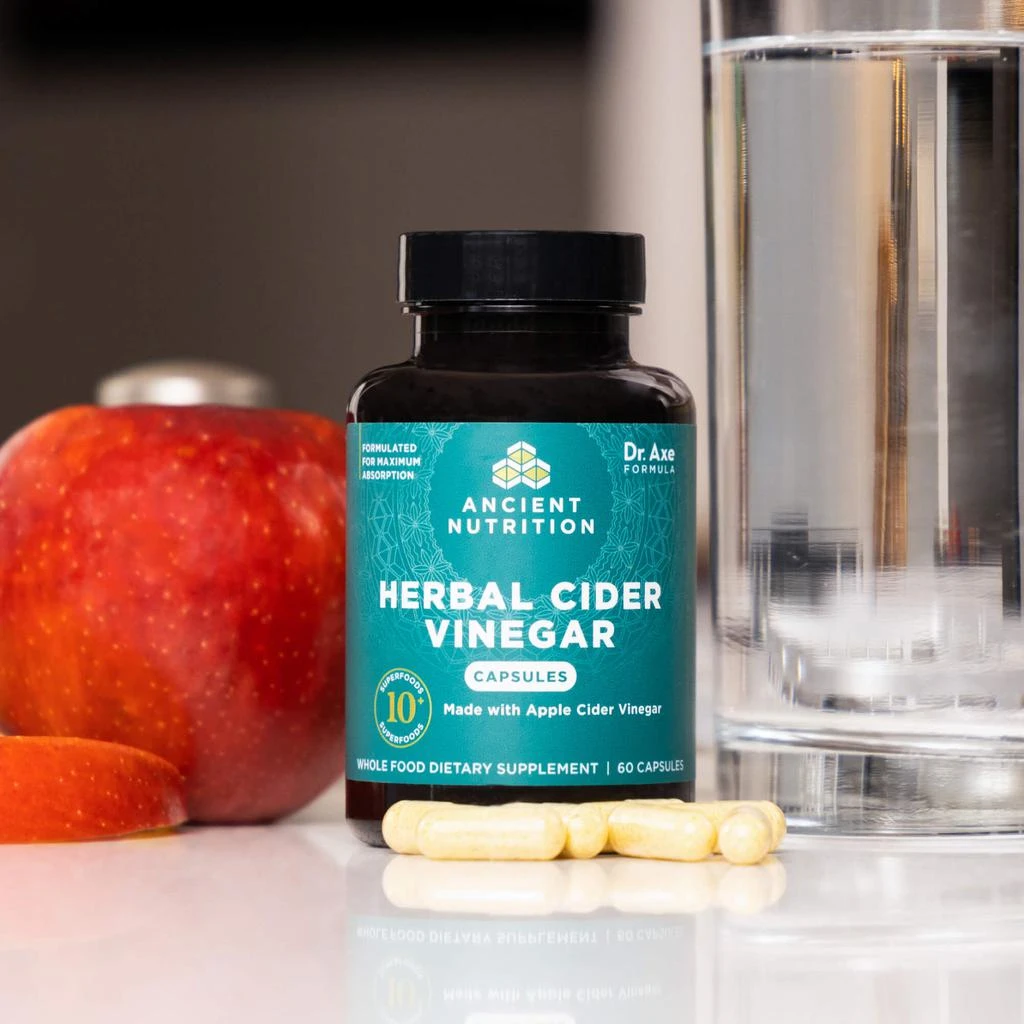 商品Ancient Nutrition|Herbal Apple Cider Vinegar TBN Fall ’23 Catalog | Capsules (60 Capsules),价格¥482,第3张图片详细描述