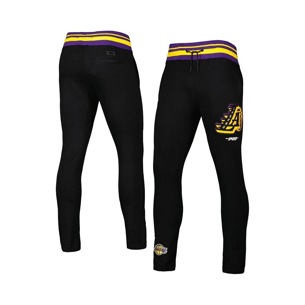 商品Pro Standard|Men's Black Los Angeles Lakers Mash Up Capsule Sweatpants,价格¥741,第2张图片详细描述