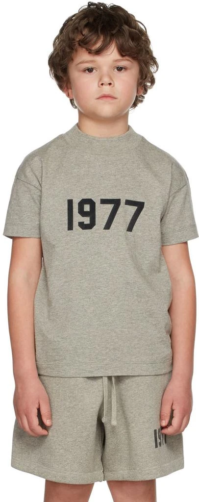 Fear of God ESSENTIALS Kids Grey '1977' T-Shirt 2