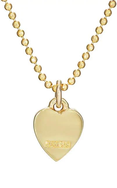 商品Jennifer Meyer|Heart Charm Necklace,价格¥5151,第3张图片详细描述
