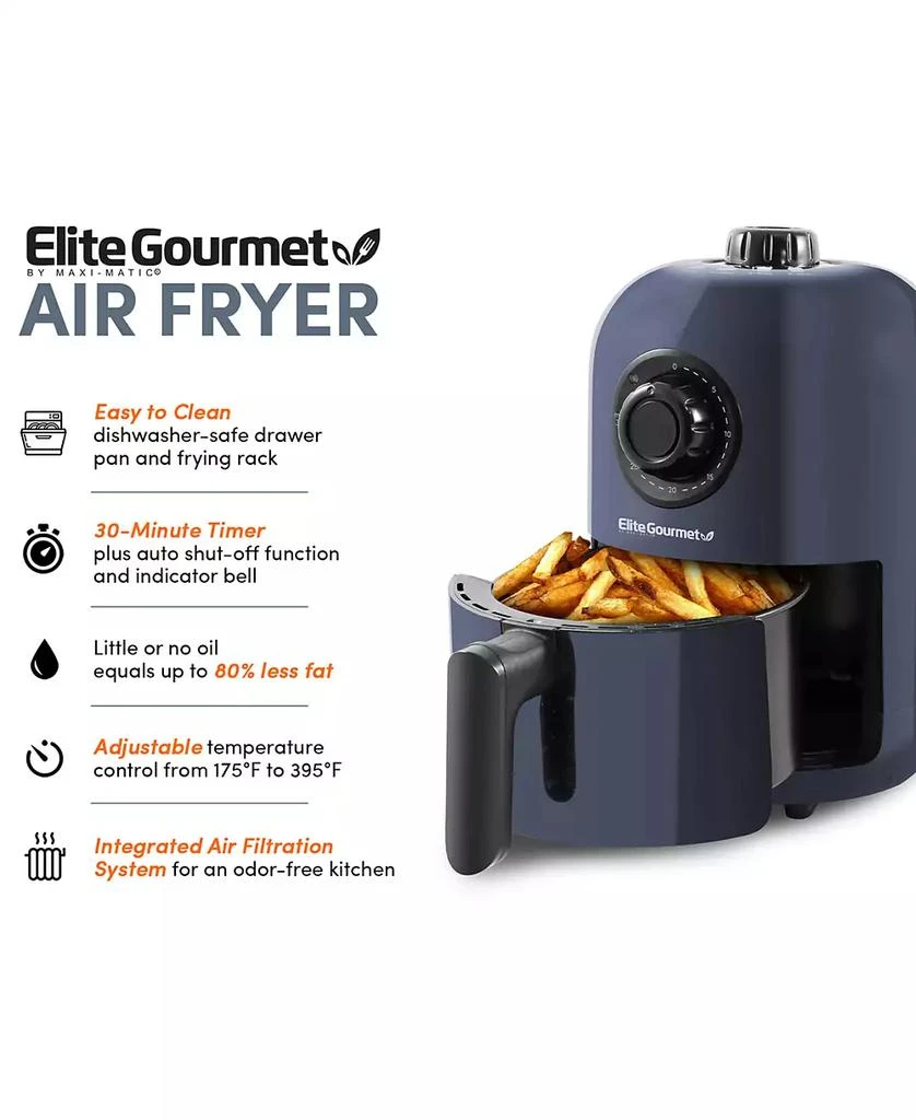 1.1Qt Compact Electric Hot Air Fryer with Timer & Temperature Controls 商品