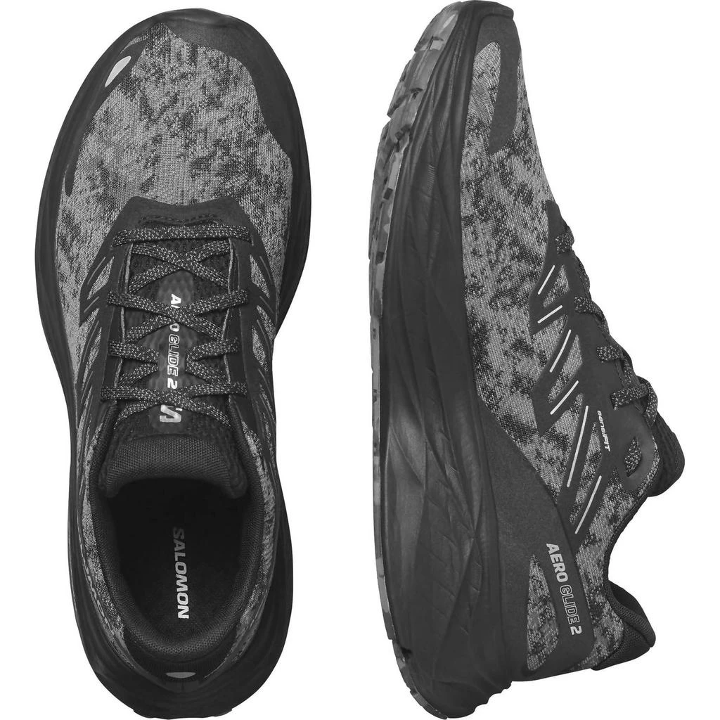 商品Salomon|Men's Aero Glide 2 Running Shoes In Black/phantom/ghost,价格¥910,第3张图片详细描述