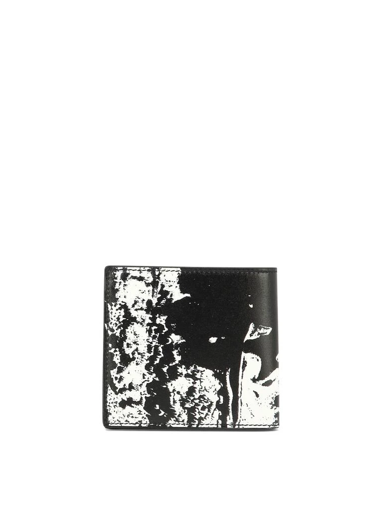 商品Alexander McQueen|Mcqueen Graffiti Wallets & Card Holders Black,价格¥1440,第3张图片详细描述