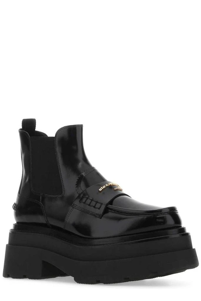 商品Alexander Wang|Alexander Wang Logo Plaque Slip-On Platform Boots,价格¥5199,第2张图片详细描述