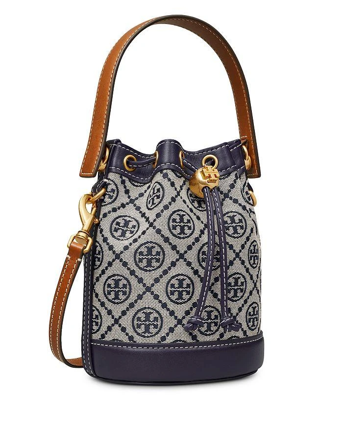 商品Tory Burch|T Monogram Jacquard Mini Bucket Bag,价格¥2770,第4张图片详细描述