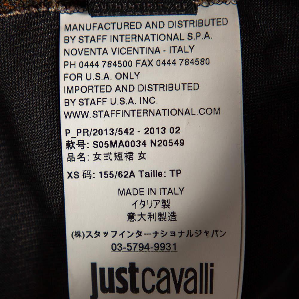 Just Cavalli Multicolored Snake Print Jersey Skirt XS商品第6张图片规格展示