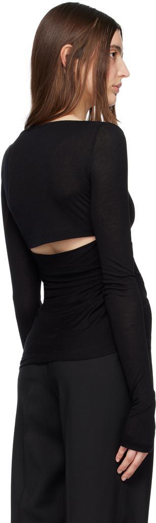 商品Helmut Lang|Black Scala Long Sleeve T-Shirt,价格¥2089,第5张图片详细描述