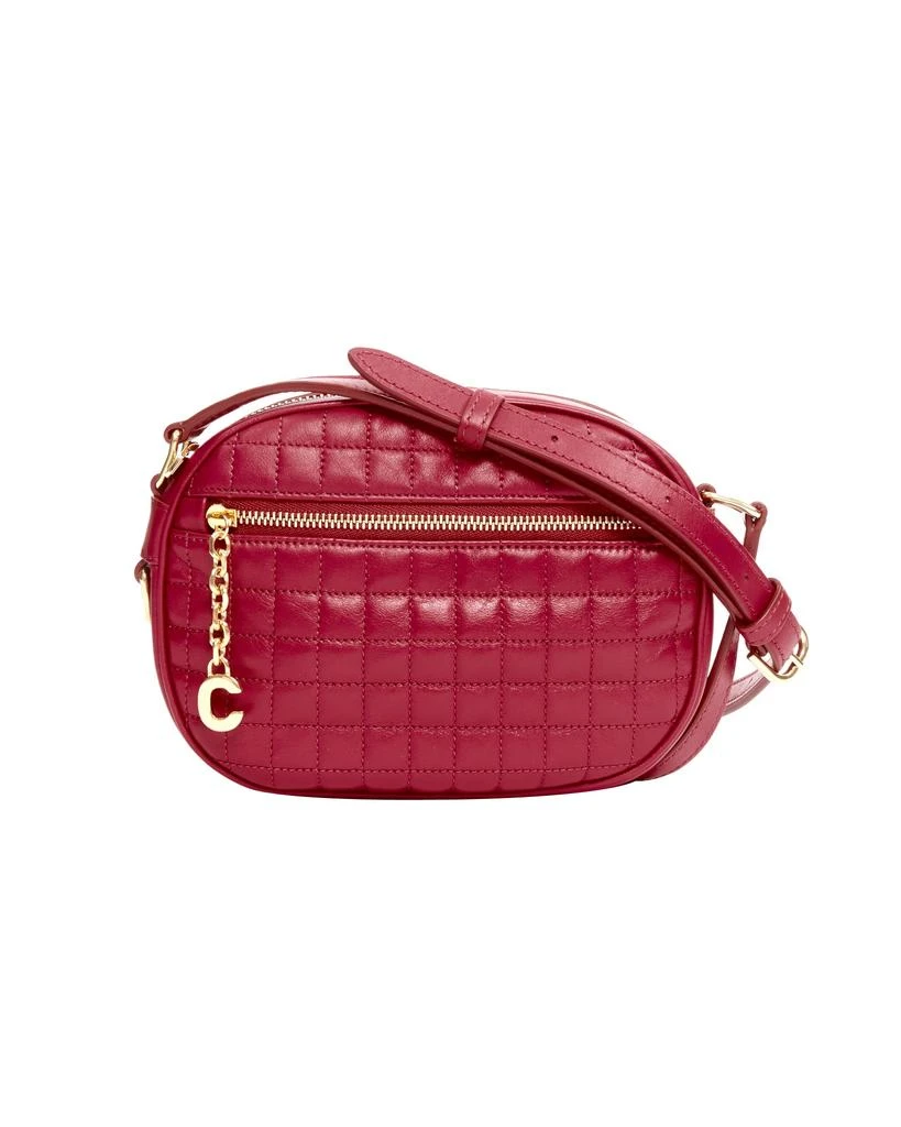 商品Celine|new CELINE Hedi Slimane 2019 C Charm red quilted small crossbody camera bag,价格¥9841,第1张图片