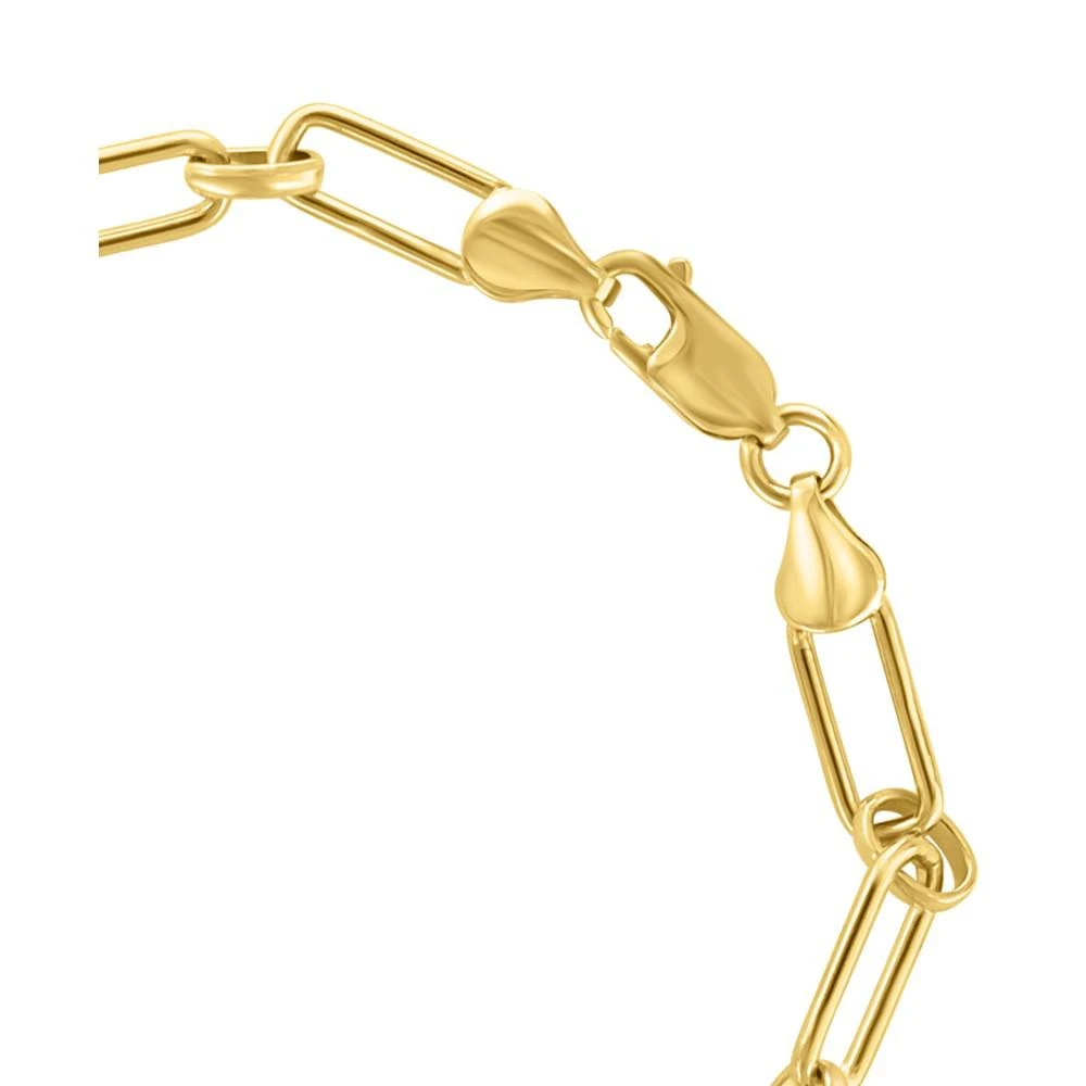 商品Effy|EFFY® Men's Polished Link Bracelet in 14k Gold-Plated Sterling Silver,价格¥891,第3张图片详细描述
