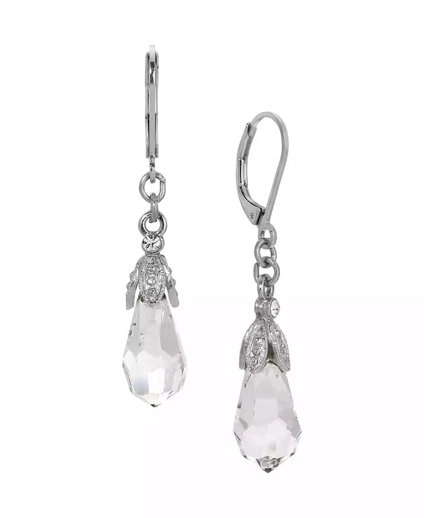 商品2028|Faceted Crystal Drop Earrings,价格¥216,第1张图片