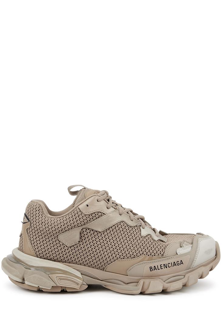 Track 3.0 taupe panelled mesh sneakers商品第1张图片规格展示