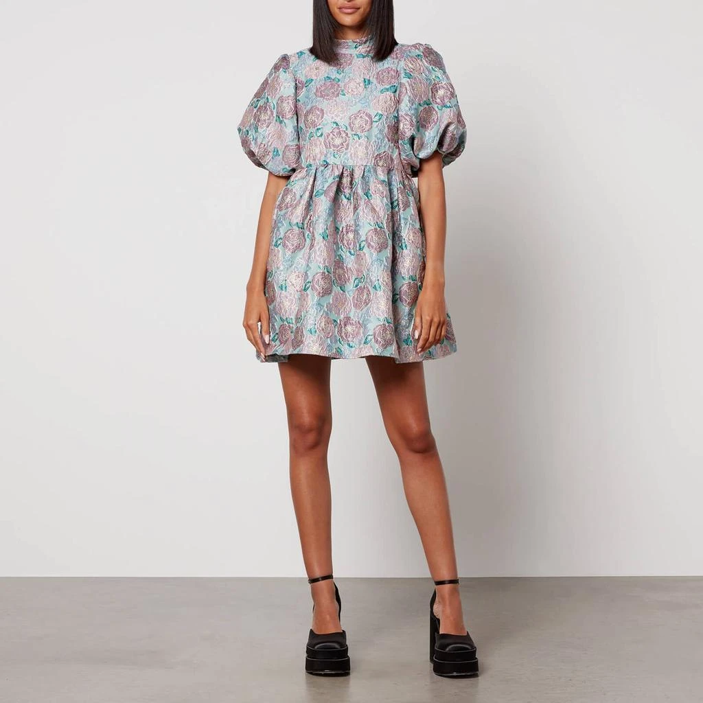 商品Sister Jane|Sister Jane Dream Iceland Poppy Floral-Brocade Mini Dress,价格¥972,第3张图片详细描述