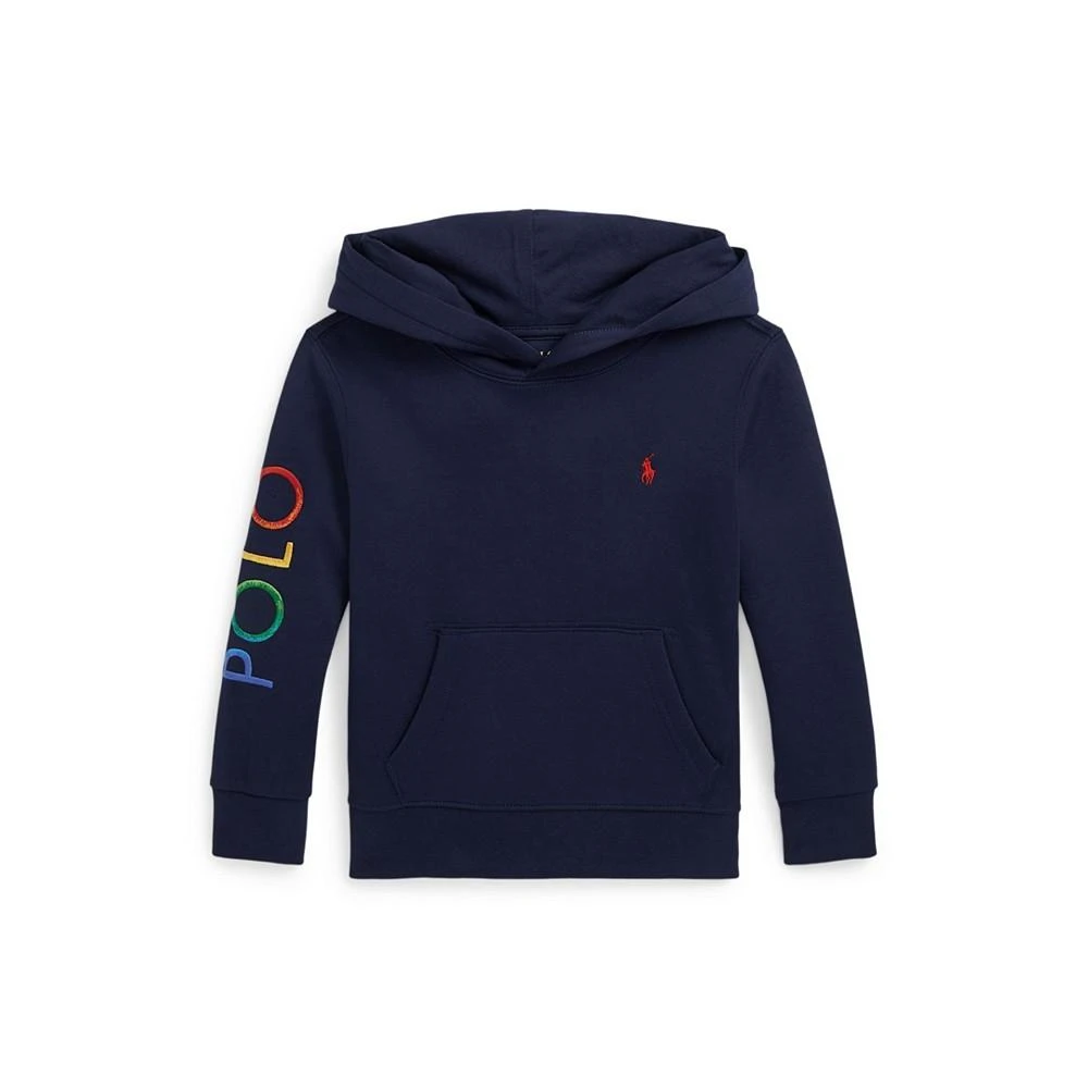 商品Ralph Lauren|Toddler and Little Boys Ombre Logo Double-Knit Hoodie,价格¥228,第1张图片