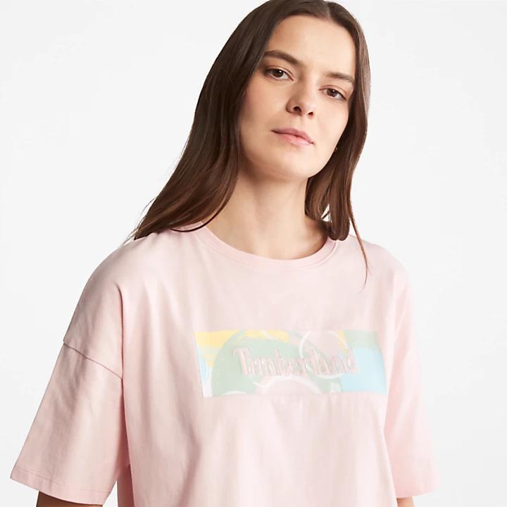 商品Timberland|Pastel T-Shirt for Women in Pink,价格¥208,第7张图片详细描述