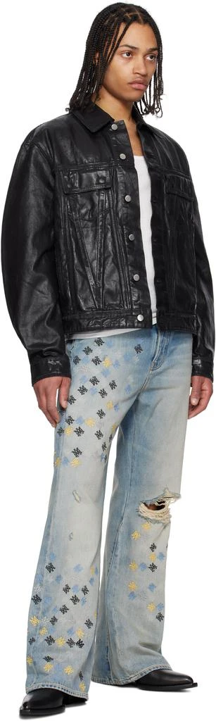 商品AMIRI|蓝色 MA Quad Embroidered Flare 牛仔裤,价格¥14906,第4张图片详细描述