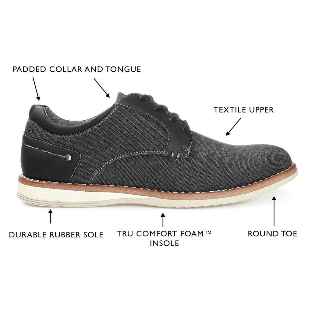 商品Vance Co.|Romano Textile Casual Dress Shoe,价格¥473,第4张图片详细描述