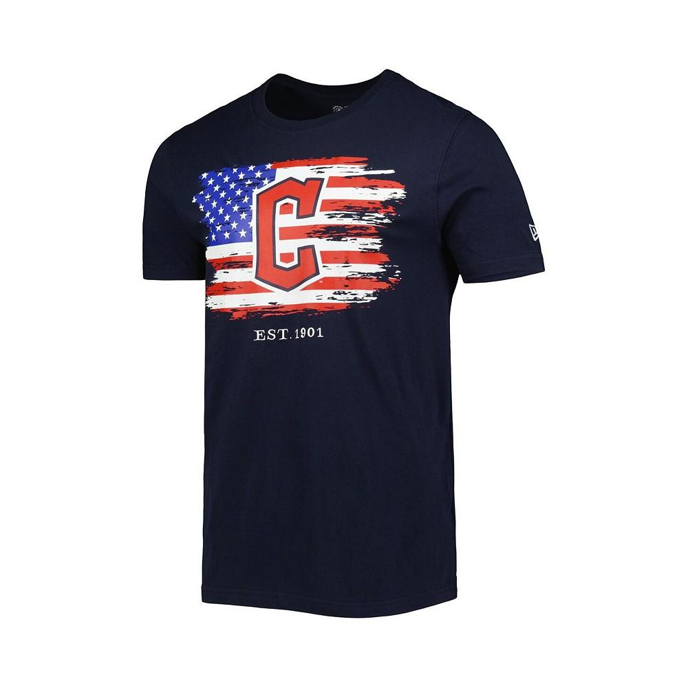 Men's Navy Cleveland Guardians 4th of July Jersey T-shirt商品第3张图片规格展示