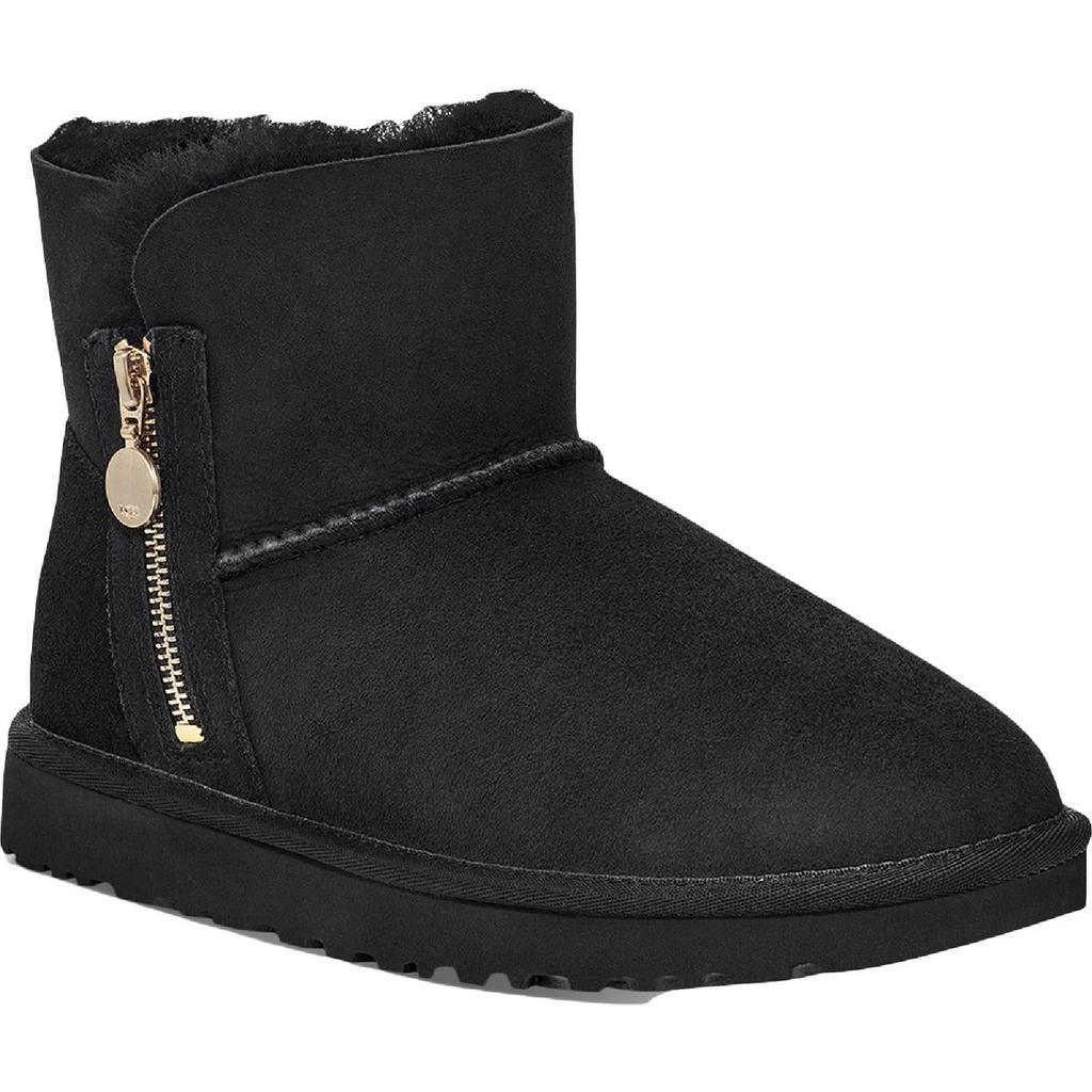 商品UGG|Ugg Bailey Zip Mini Women's Suede Fur Lined Size Zip Booties,价格¥1068,第1张图片