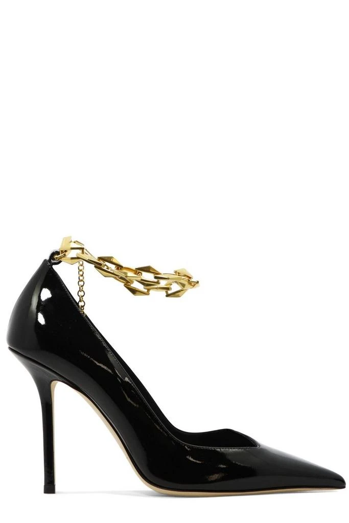 商品Jimmy Choo|Jimmy Choo Diamond Talura 100 Chain Linked Pumps,价格¥3762,第1张图片