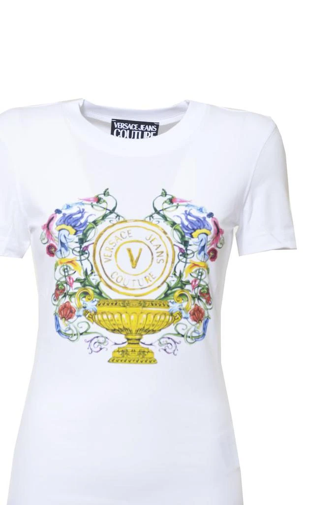 商品Versace|VERSACE JEANS COUTURE T-shirts and Polos White,价格¥1187,第3张图片详细描述