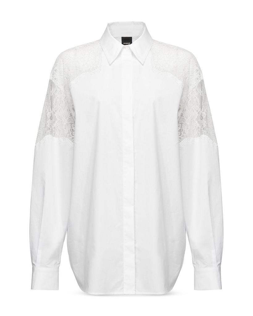 Clotilde Camicia Lace Detail Blouse商品第6张图片规格展示