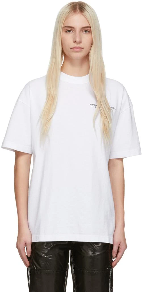 商品Palm Angels|SSENSE Exclusive White Small 'Palm x Palm' T-Shirt,价格¥1140,第1张图片