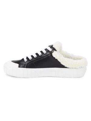 商品Calvin Klein|Veronik Faux Fur-Trim Backless Sneakers,价格¥149,第4张图片详细描述