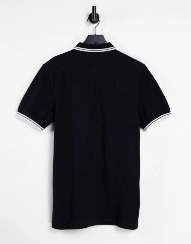 商品Fred Perry|Fred Perry twin tipped logo polo in black,价格¥478,第2张图片详细描述