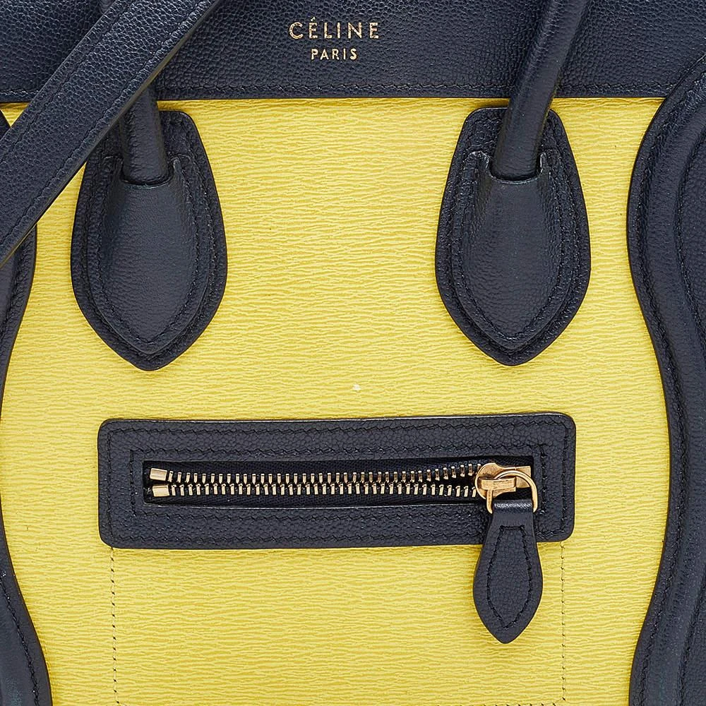 商品[二手商品] Celine|Céline Tri Color Leather Nano Luggage Tote,价格¥3800,第5张图片详细描述