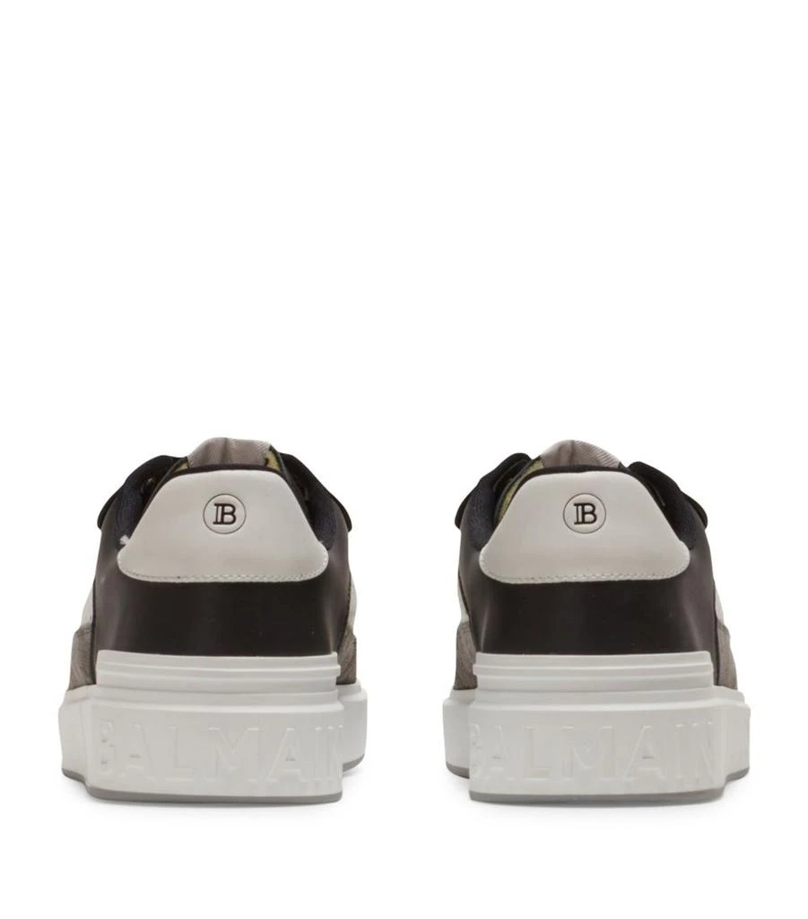 商品Balmain|Leather B-Court Flip Sneakers,价格¥5504,第3张图片详细描述