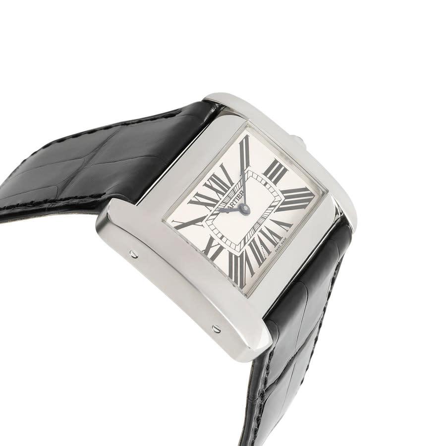 Pre-owned Cartier Tank Quartz Silver Dial Mens Watch W6300655商品第3张图片规格展示